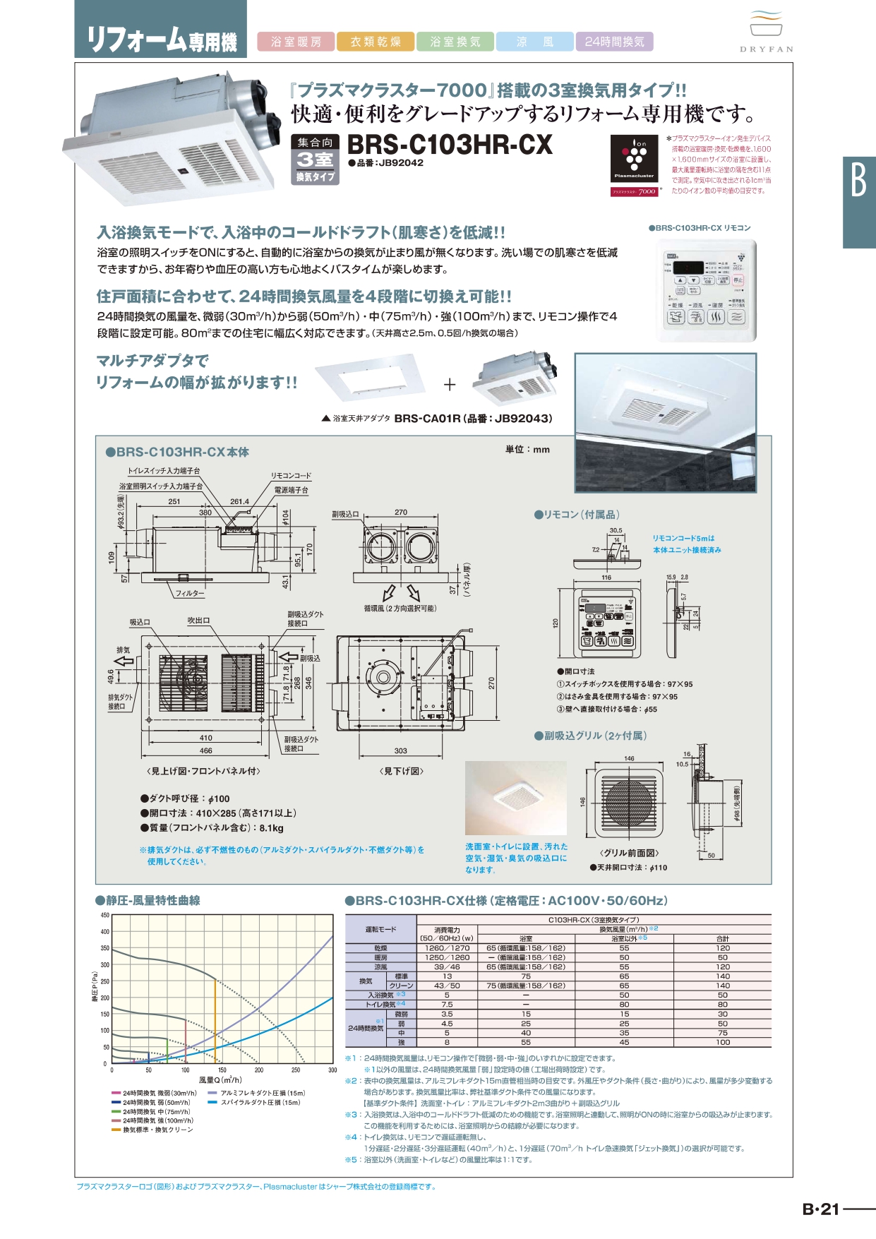 MAX[マックス株式会社] 【BS-161H-CX】ドライファン プラズマクラスター技術搭載 浴室暖房・換気・乾燥機 ・24時間換気機能 （1室換気・ 100V） [JB92019]